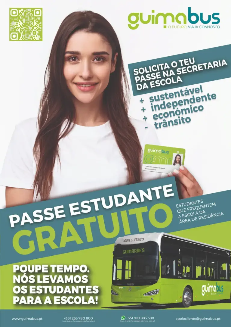 Passes Gratuitos para estudantes que frequentam a escola da área de residência – Guimabus